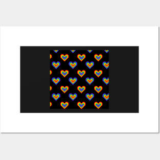 Pixel Heart - Love is Love - LGBT Posters and Art